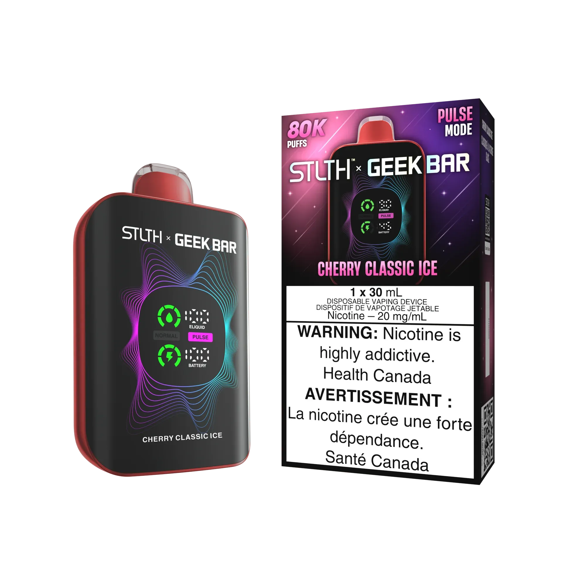 Product imageStlth X Geek Bar 80k Nic Vapes - Cherry Classic Ice