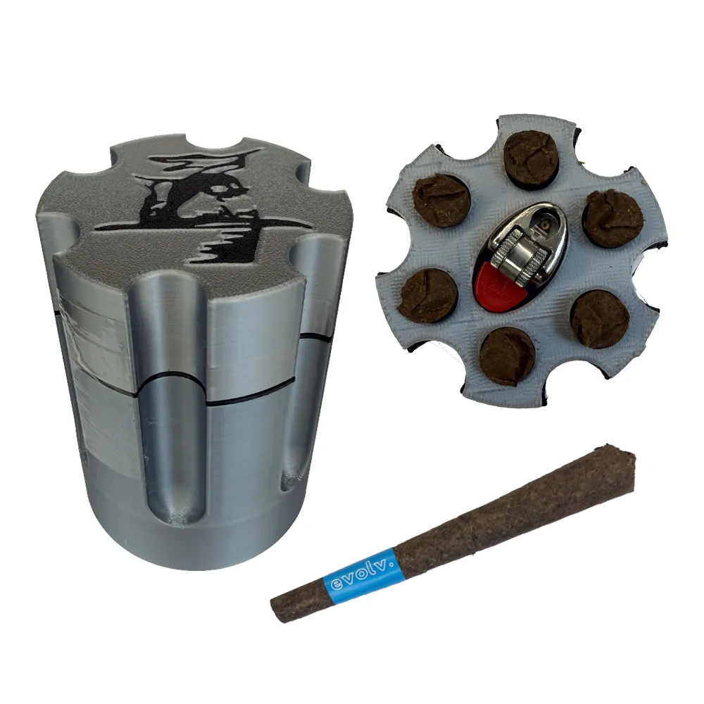 Product image6-Shooter Hybrid Hemp Blunt Pack & Lighter - 6x1g