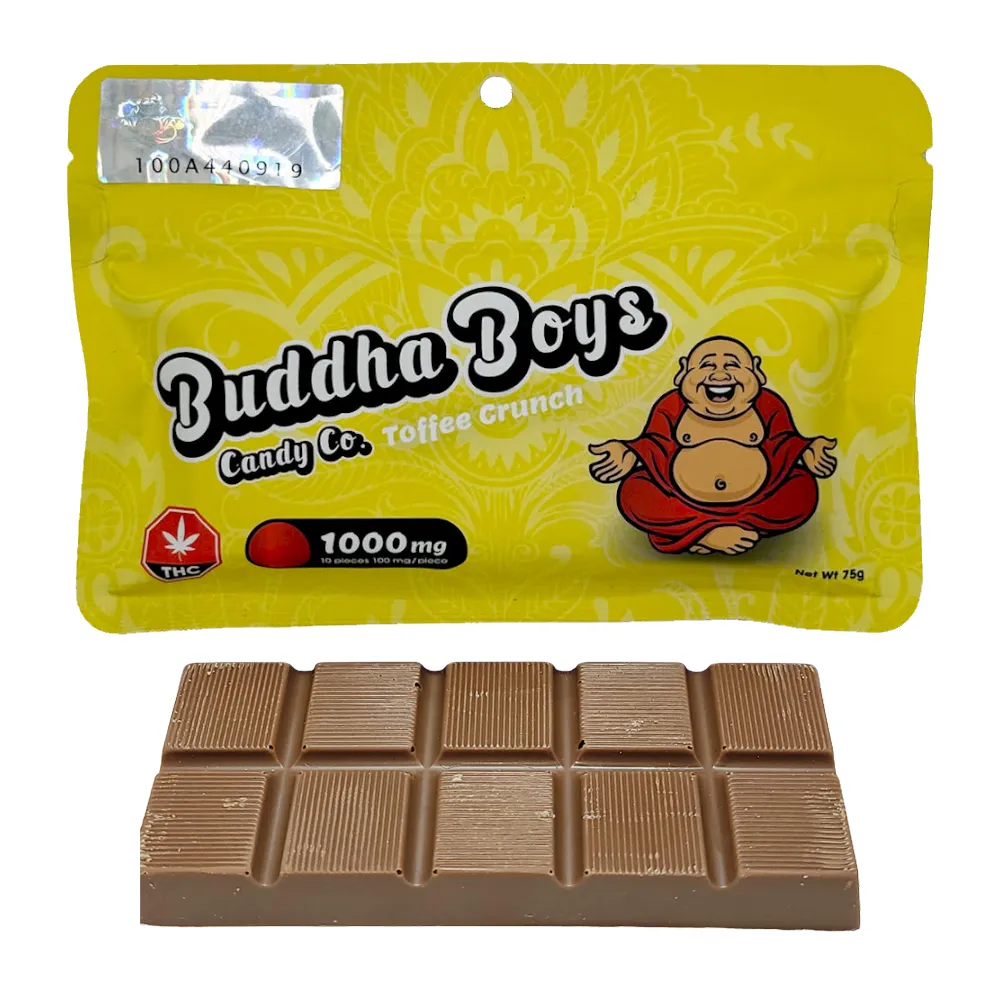 Buddha Boys Toffee Crunch Chocolate Bar - 1000mg