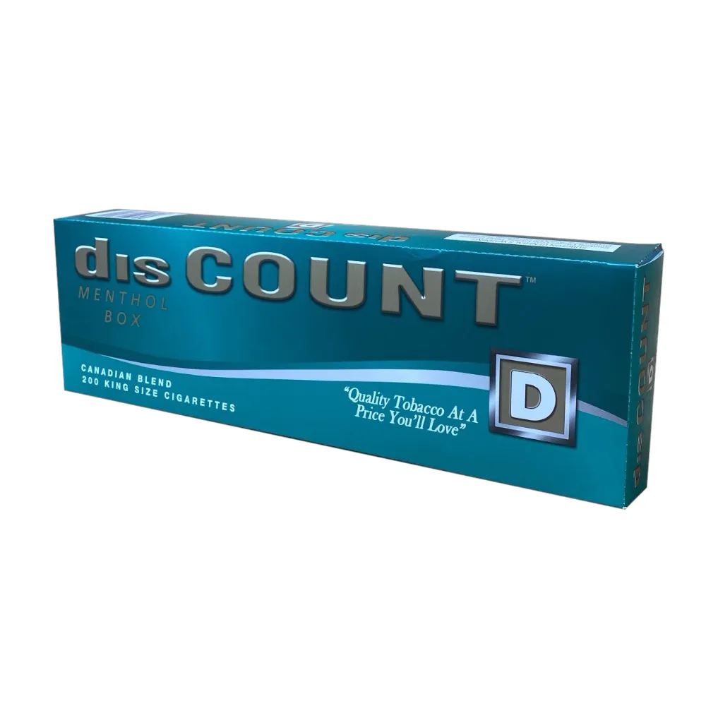 Product imageDisCOUNT Menthol 20's Cigarettes - Carton