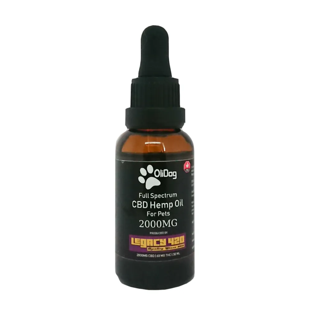 OliDog Full Spectrum CBD Hemp Oil for Pets - 2000mg