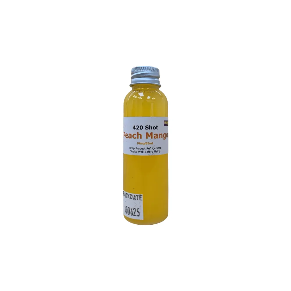 Product imageLegacy 420 Peach Mango Drink Shot - 10mg