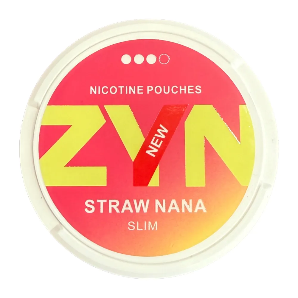 ZYN Slim Nicotine Pouches 9mg - Straw Nana