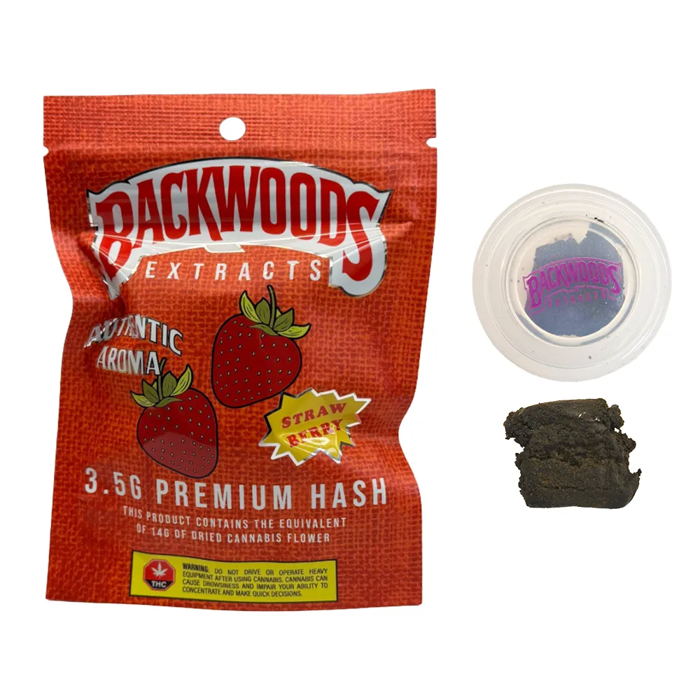 Product imageBackwoods Extracts Strawberry Flavoured Hash - 3.5g