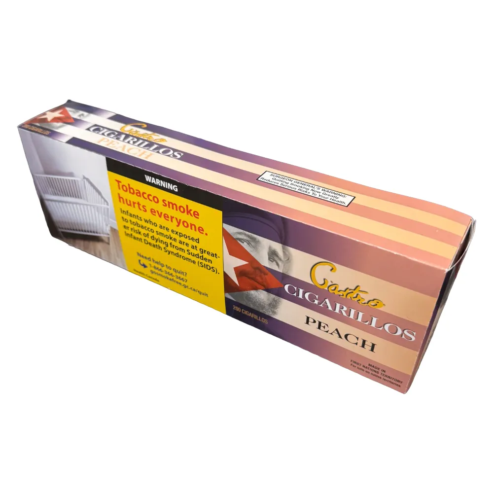 Product imageCastro Peach Flavoured Cigarillos - Carton
