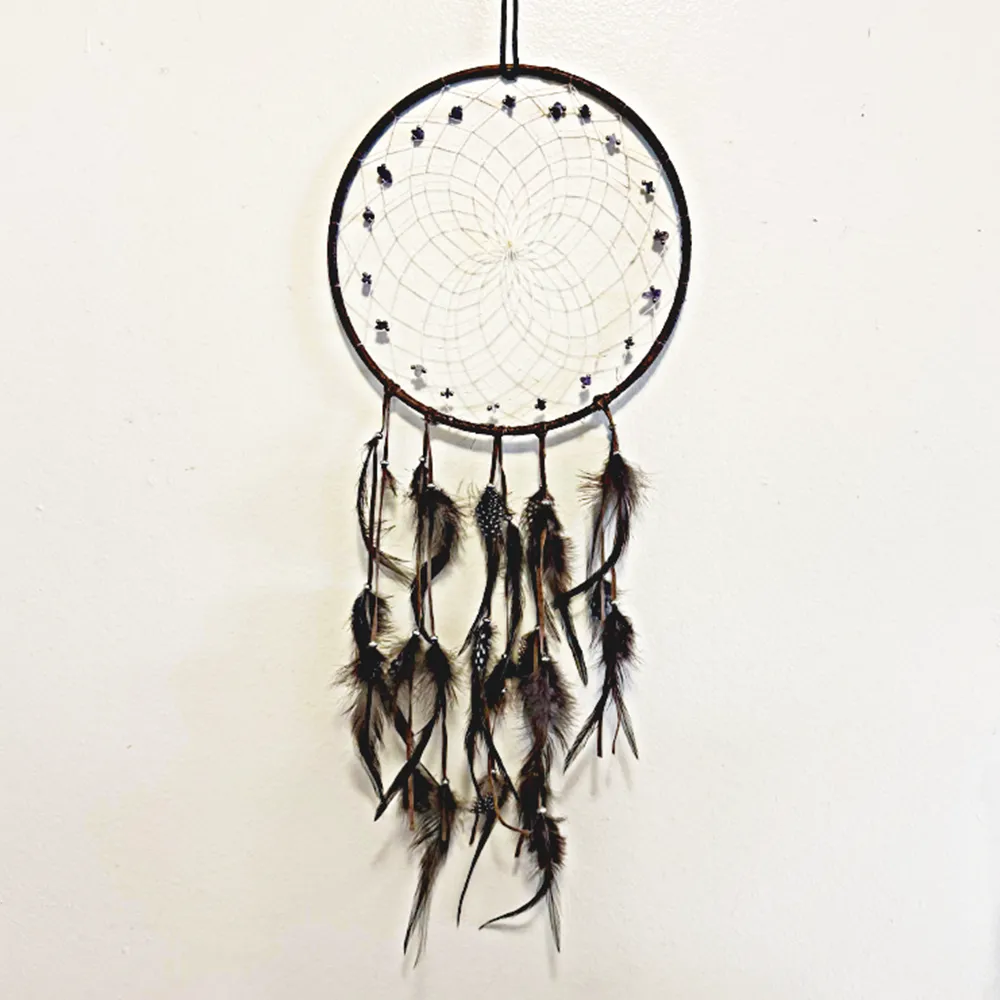 Feather & Bead Dream Catcher