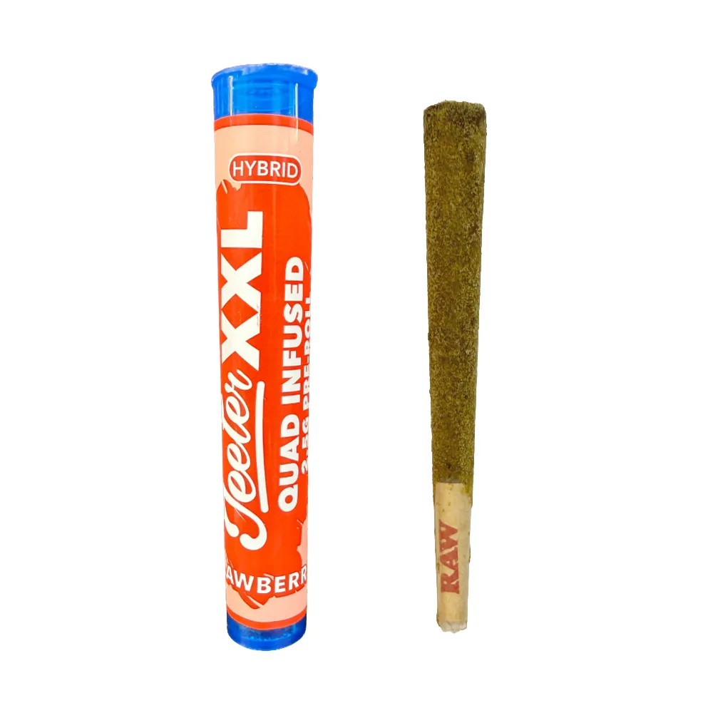 Product imageJeeter XXL Quad-Infused Strawberry Pre-Roll - 2.5g