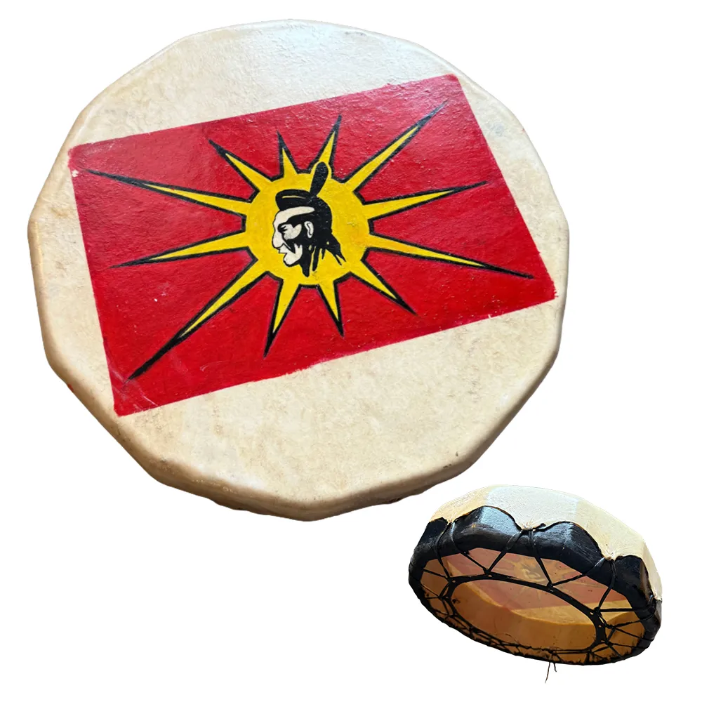 Decorative Drum - Mohawk Warrior