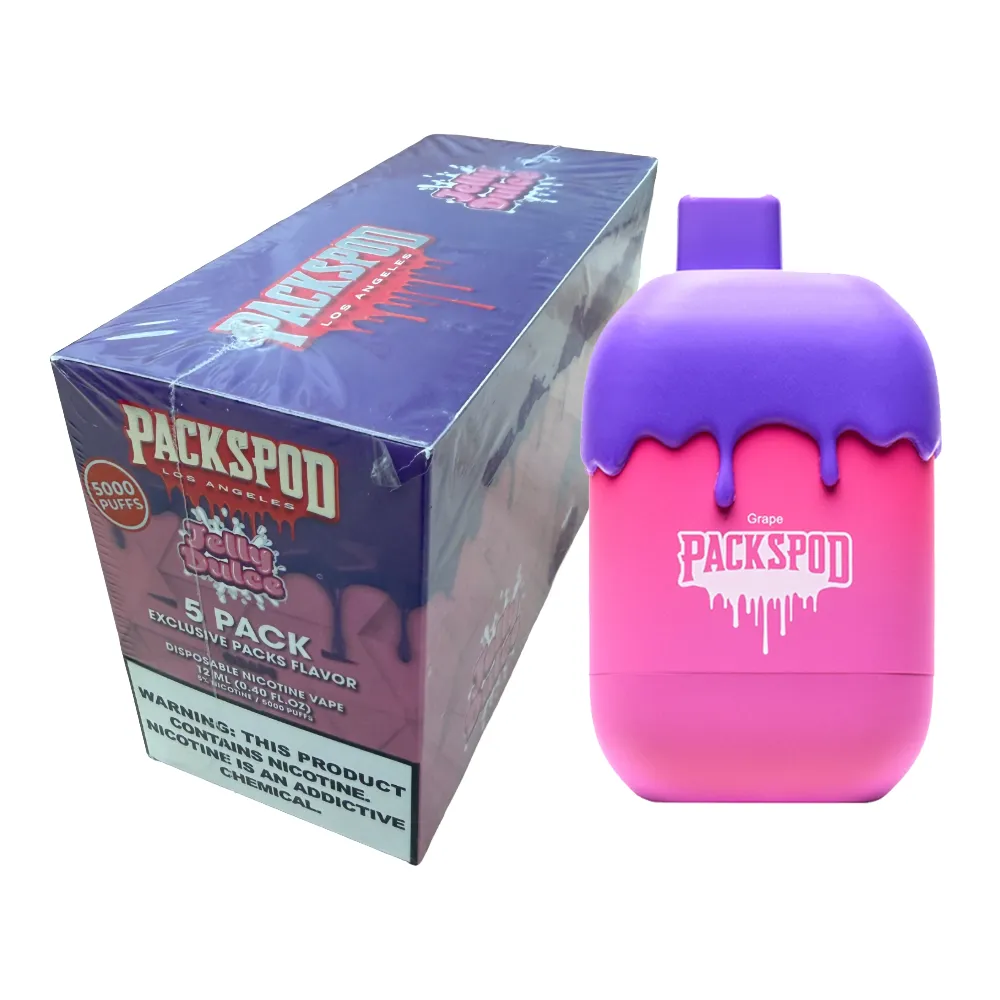 PacksPod 5k Puff 50mg - Jelly Dulce (5-Count Box)