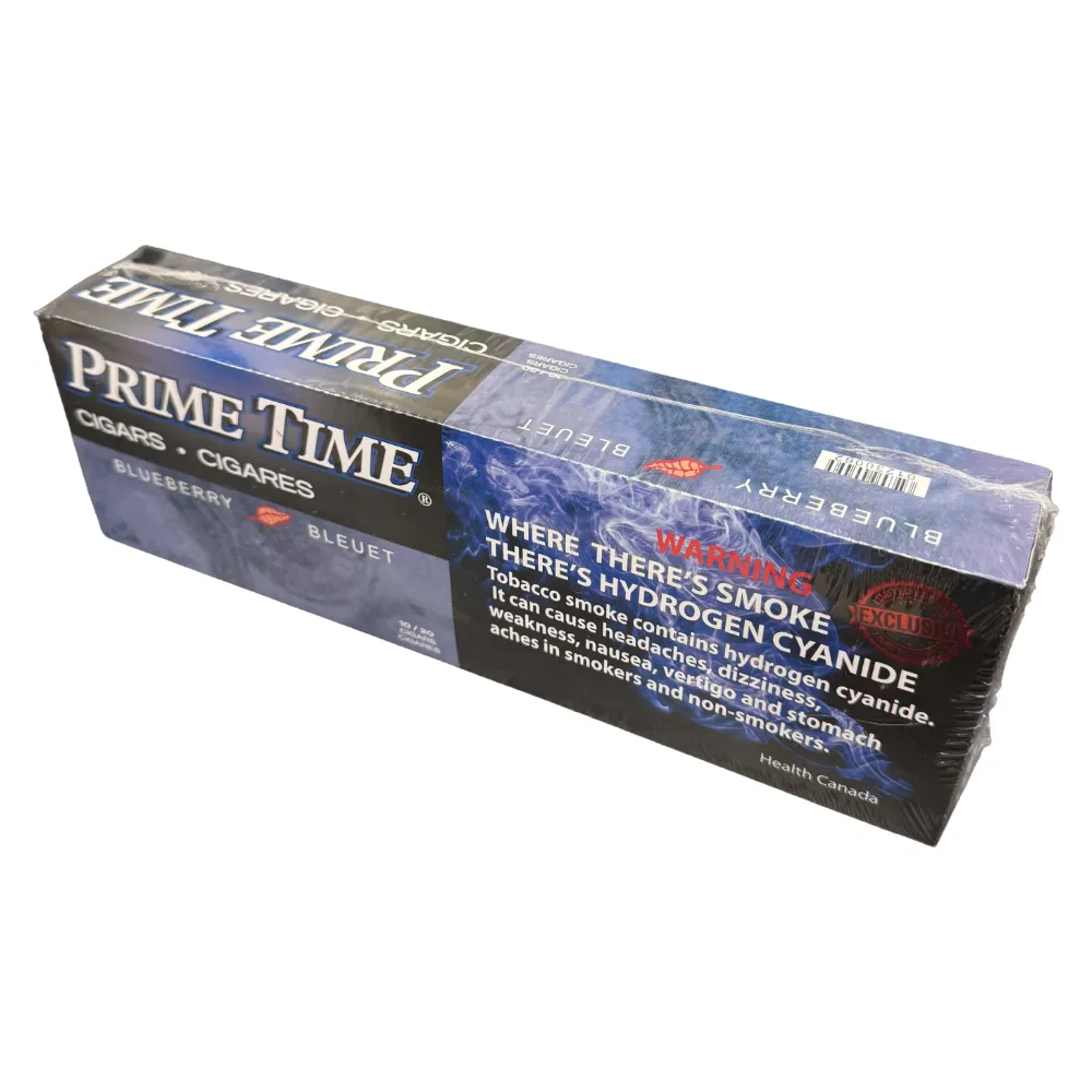 Product imagePrime Time Blueberry Flavoured Cigars - Carton