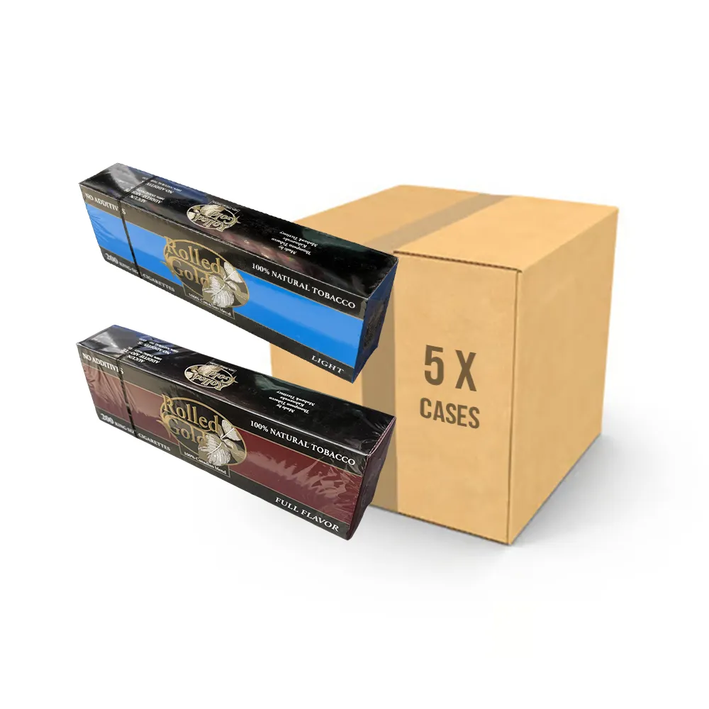 Rolled Gold Cigarettes Mix & Match Bundle - 5 Cases