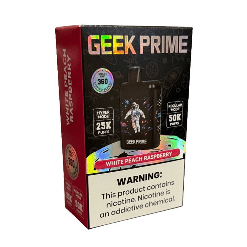Geek Prime 50k Puff 50mg - White Peach Raspberry