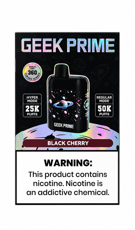 Geek Prime 50k Puff 50mg - Black Cherry