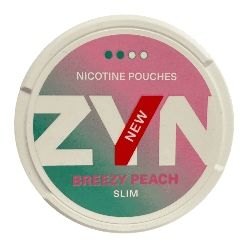 ZYN Slim Nicotine Pouches 6.5mg - Breezy Peach